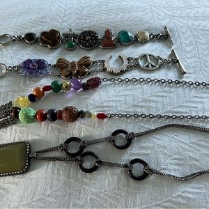 Lucky Brand jewelry—lot of 4 pieces. 2 necklaces, 2 bracelets